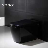 Made in china ceramic toilet modern toilet bathroom smart toilet black