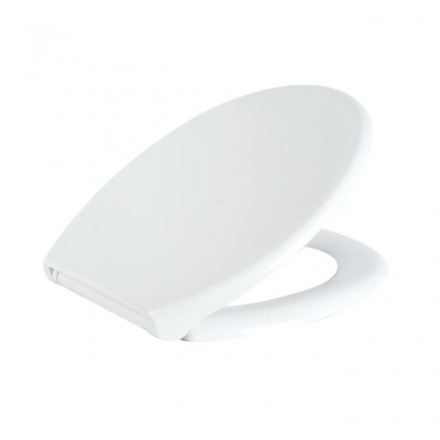 SU002 toilet lid with automatic lowering- white- toilet seat for a hygienic toilet- Oval Shape- European standard