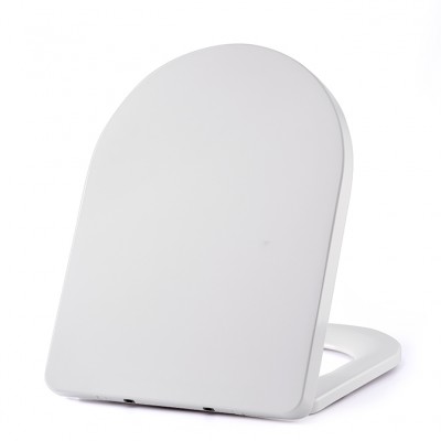 SU051 duroplast toilet seat D shape soft close quick release with adjustable stainless steel hinge