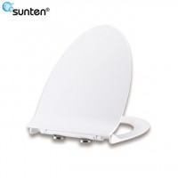 2017 China Antibacterial Slim Silent Close Toilet Seat With Soft Closing Feature