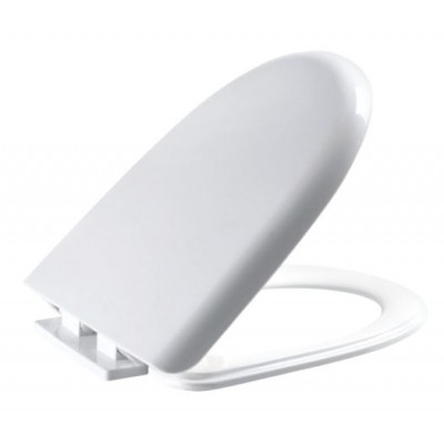 Bathroom set accessories D shape toilet seat cover with slow closing toilet seat cover hinges