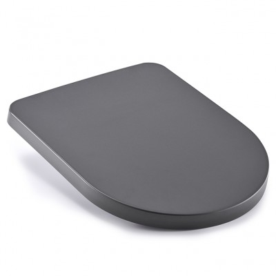 Decorative UF Matt Black toilet seat